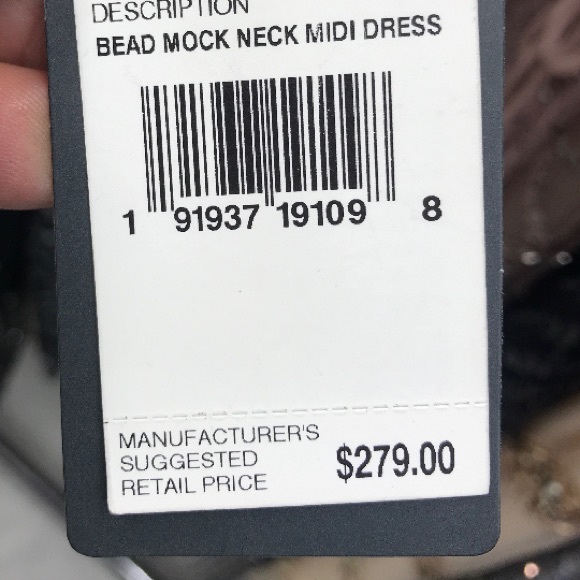 Adrianna papell Beaded mesh dress w/ lace up sides & adorned neck - Picture 3 of 4